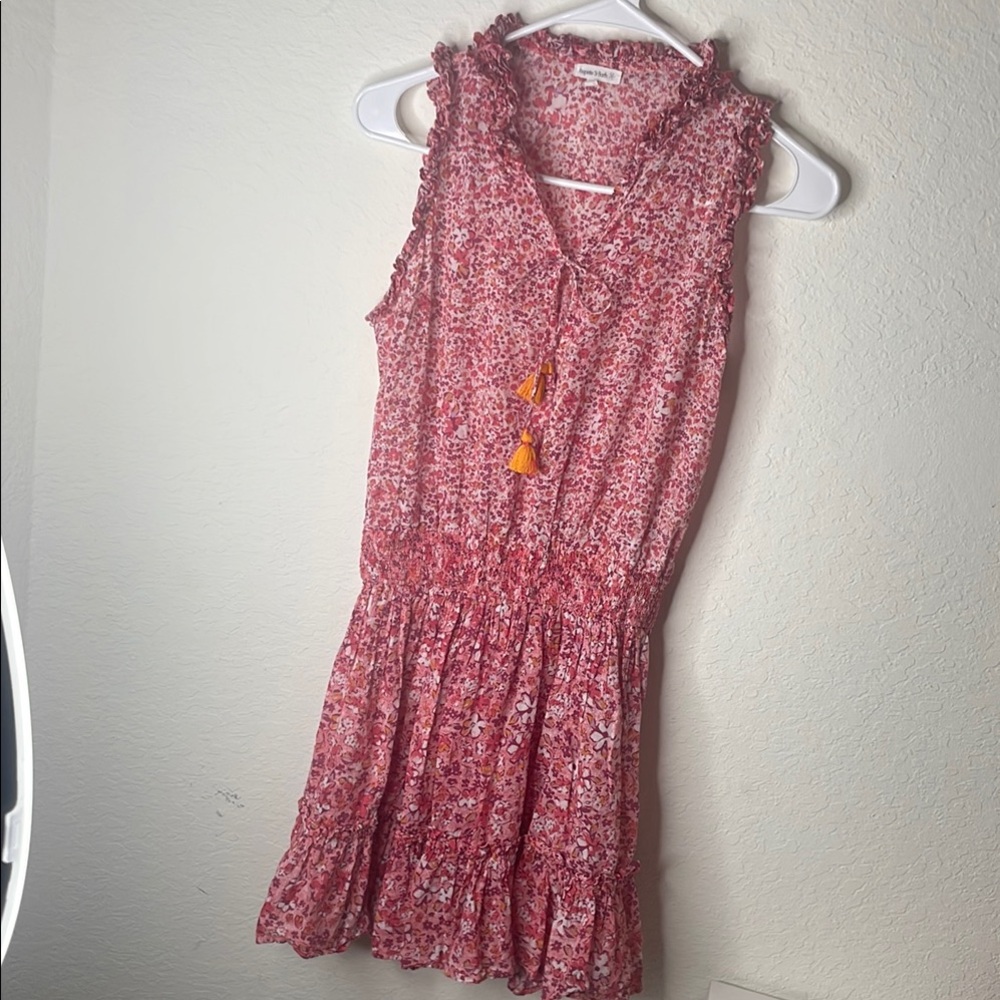 Poupette St. Barth Trina cover up Tassel Mini Dress size S